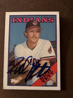 Rich Yett Cleveland Indians Topps Autographed Ebay