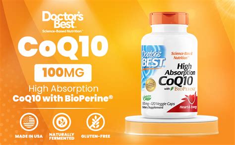 Doctor S Best High Absorption CoQ10 With Bioperine Heart Health