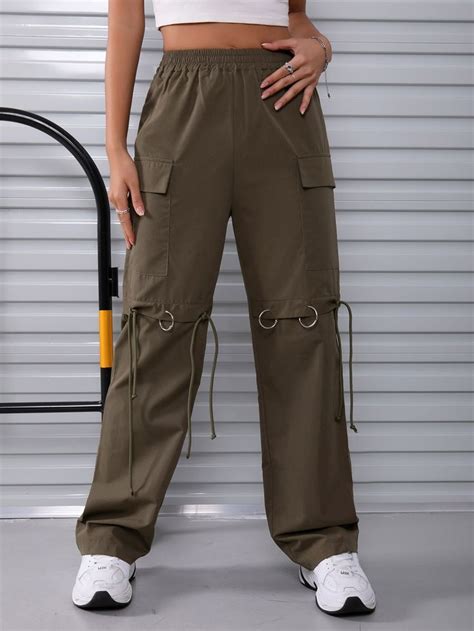 High Waisted Cargo Pants Cargo Pants Outfit Cargo Pants Women Loose Trousers Cargo Trousers