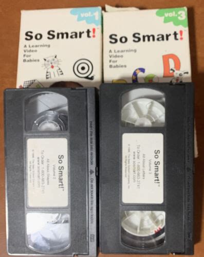 So Smart Sights Sounds Vhs 1997 And All About Letters Vhs 1998