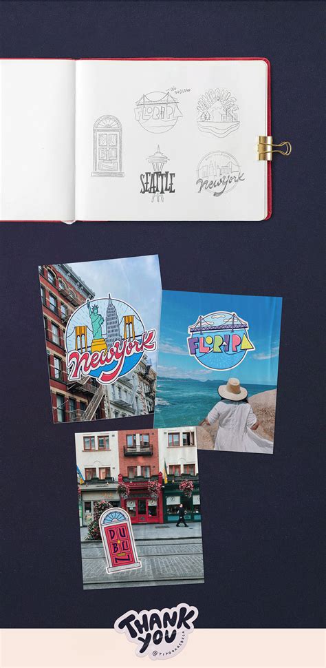 Travel Stickers Journal on Behance