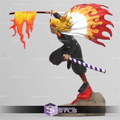 Kyojuro Rengoku Action Pose Ready To D Print D Model Specialstl