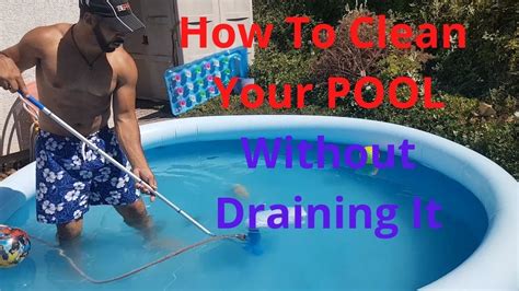 How To Clean A Pool Without Draining It How I Clean My Bestway X