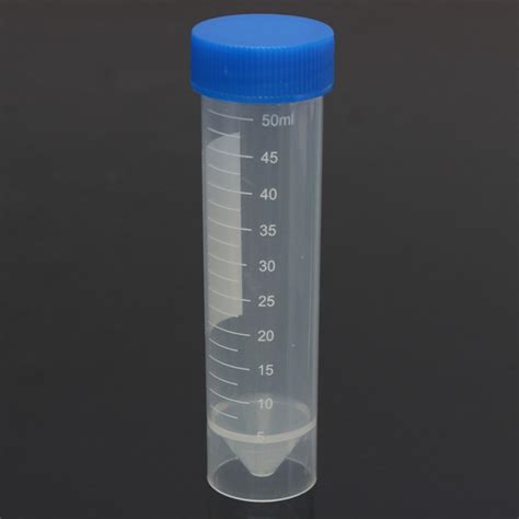 50ml Graduated Plastic Eppendorf Centrifuge Tube Self Standing With Screw Cap