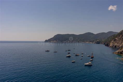 Vernazza Cinque Terre Italy June Boats Docked Near The