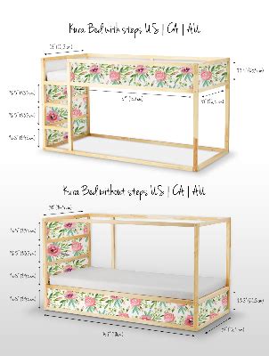 Spring Garden Flowers Ikea Kura Bed Decals Sticker ColorayDecor