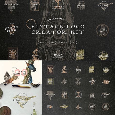 Vintage Logo Creator Kit | Free download