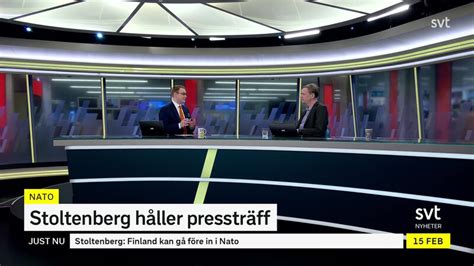 Svt Nyheter Direkt Jens Stoltenberg Håller Pressträff Svt Play