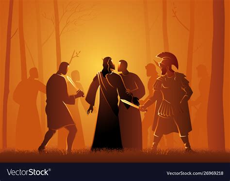 Kiss Judas Royalty Free Vector Image Vectorstock