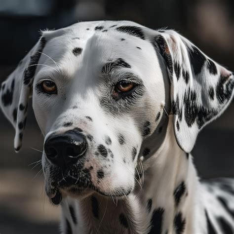 Imagen de una cabeza de perro dálmata ilustración de animales de