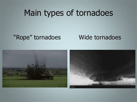 Types Of Tornadoes Names