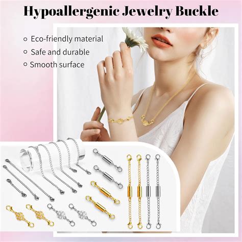 Beinhome 22pcs Magnetic Jewelry Clasps And Necklace Extenders Gold Silver Multi Ebay