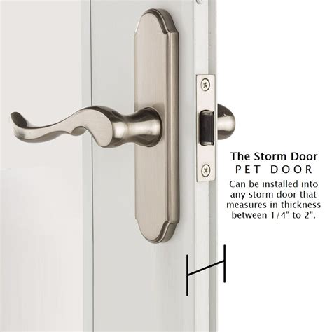 Storm Door Pet Door design for Storm Doors and thinner door ...