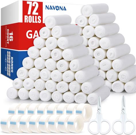 Amazon Azen Pack Gauze Rolls Bandages In X Yards