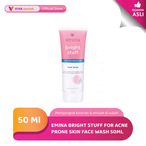 Emina Bright Stuff For Acne Prone Skin Face Wash 50 Ml