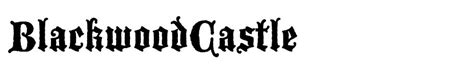 Blackwood Castle Free Font