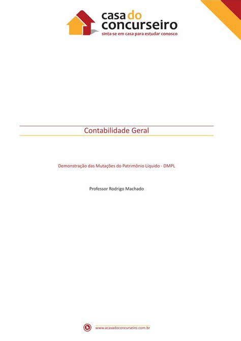 PDF Contabilidade Geral Contabilidade Geral Demontração das