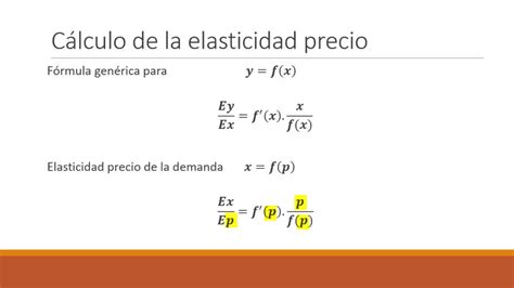 Análisis Matemático FCE Cálculo de Elasticidades YouTube