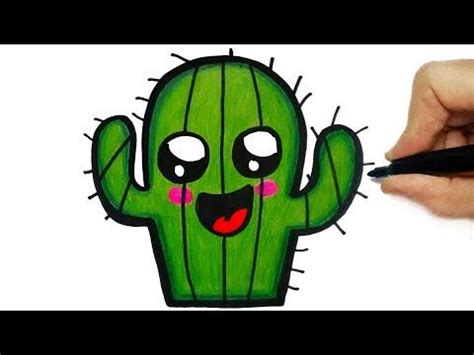 HOW TO DRAW CACTUS Como Desenhar Um Cacto Dibujar Un Cactus Dibujos