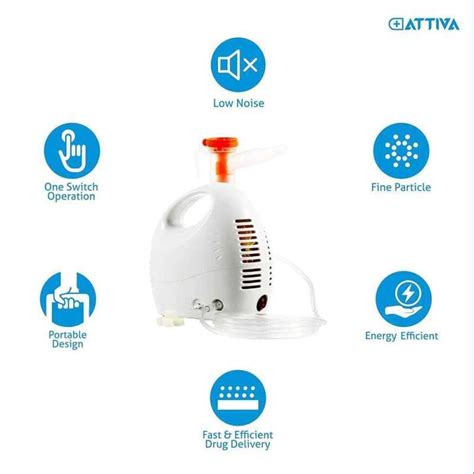 Jual Attiva Alat Terapi Pernapasan Compressor Inhaler Nebulizer