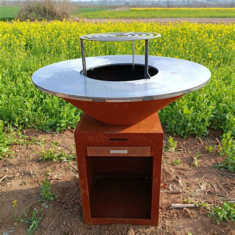 Corten Steel Bbq Grill Party Backyard Grill Barbecue Brazier And Grill