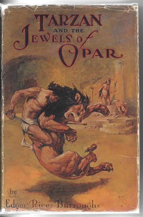 Tarzan And The Jewels Of Opar De Burroughs Edgar Rice VG Hardcover