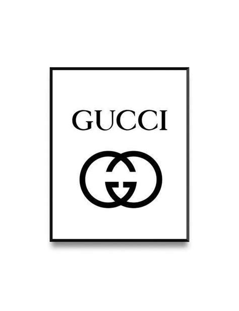 Gucci Print Fashion Illustration Gucci Logo Printable Gucci Luxury