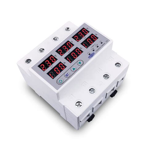 Phase P N Din Rail Voltmeter Ammeter Adjustable Over And Under