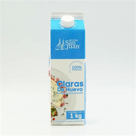 CLARAS DE HUEVO LIQUIDO 1 KG SAN JUAN - Merkabastos