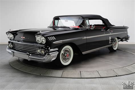 Classic Convertible Cars 1958 CHEVROLET IMPALA CONVERTIBLE 348 TRI