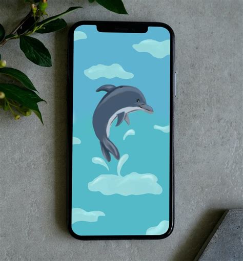 Dolphin in clouds - Phone wallpaper by Antiopeart on DeviantArt