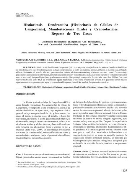 PDF Histiocitosis Dendrocítica Histiocitosis de Células de