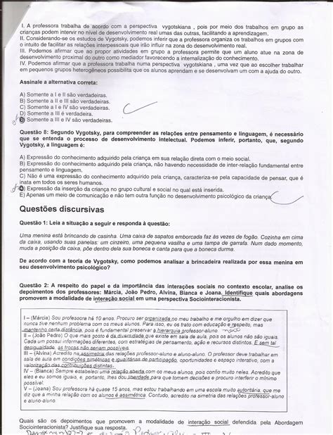 Provas De Psicologia Do Desenvolvimento Gabarito Unip