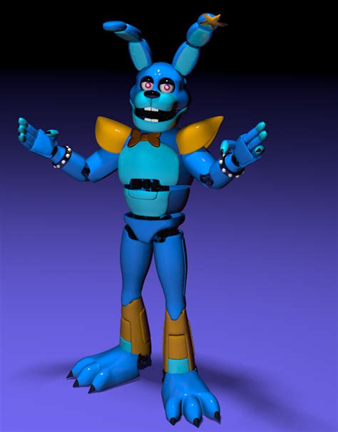 C4dfnaf Concept Glamrock Bonnie By Hybridxero99 On Deviantart