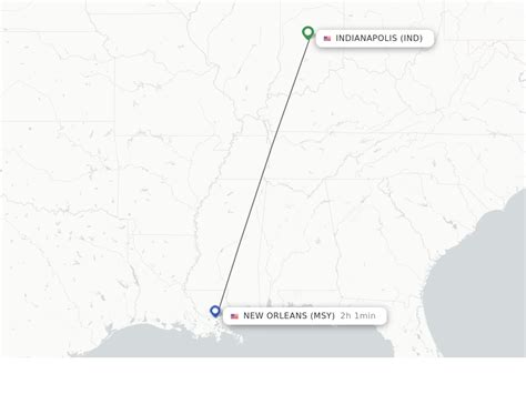 Direct Non Stop Flights From Indianapolis To New Orleans Schedules