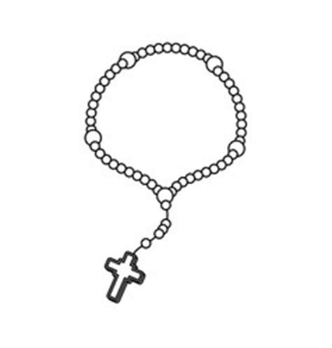 Rosary Catholic Faith Royalty Free Vector Image