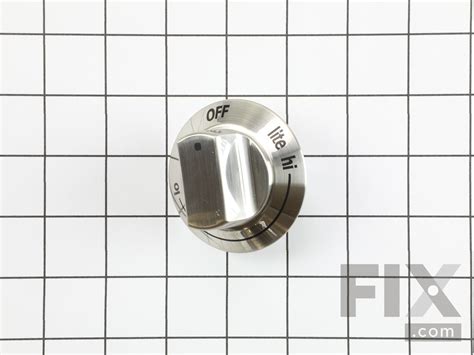 OEM Electrolux Range Burner Knob Stainless 318242225 Ships Today