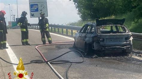 Auto In Fiamme Sull Autostrada A21 ATNews It