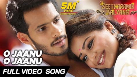 O Jaanu O Jaanu Full Video Song Seetharama Kalyana Nikhil Kumar Rachita Ram Sanjith Hegde