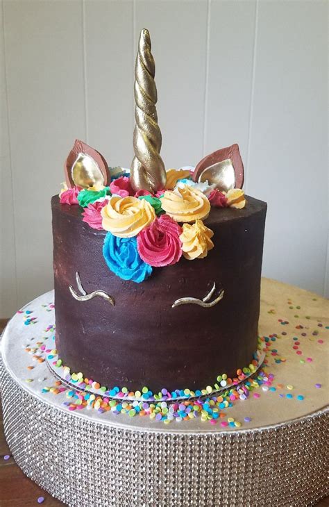 Chocolate Unicorn Birthday Cake Chocolate Chocolate Wedding Cake