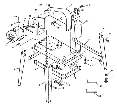 Ridgid BS14001 14" Band Saw Parts and Accessories- PartsWarehouse