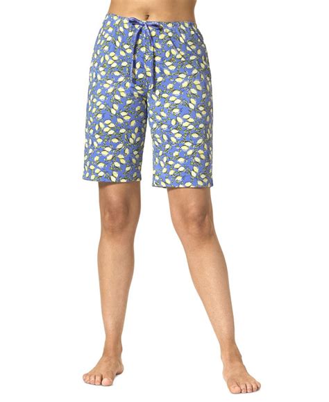 Hue Womens Classic Lemons Bermuda Pajama Shorts Macys