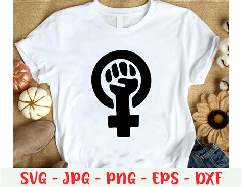 Girl Power Feminist Symbol Svg Womans Day Woman Rights Etsy