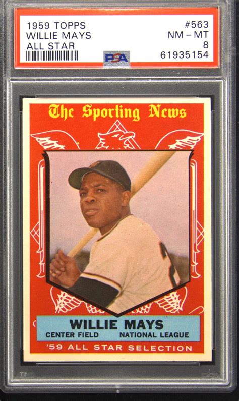 Willie Mays 1959 Topps 563 All Star Price Guide Sports Card Investor