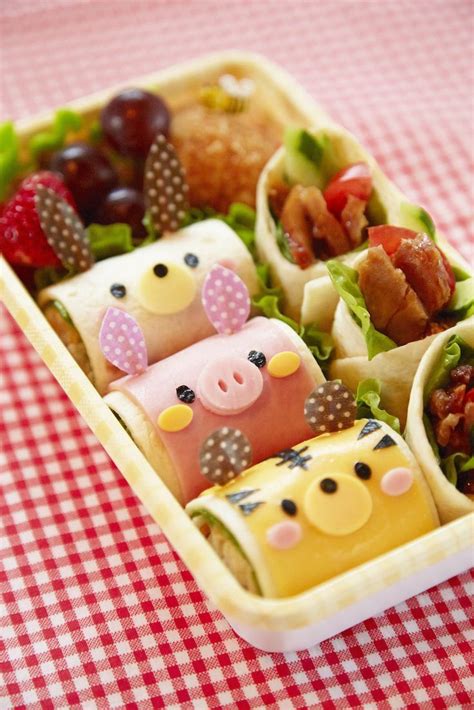 Cute Rolled Animal Sandwiches English Tutorial Fun Food For Kids Bento