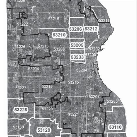 Downtown Milwaukee Zip Code Map