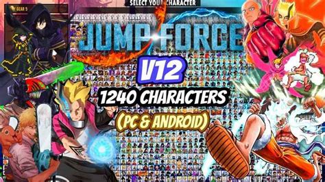 JUMP FORCE MUGEN V12 1300 Characters Gold Edition