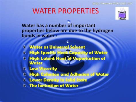 Water Properties