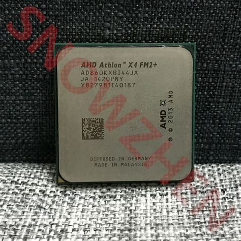AMD Athlon X4 860K CPU Quad-Core 3.7 GHz 4M AD860KXBI44JA Socket FM2 ...