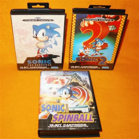 Vintage S Sega Mega Drive Sonic The Hedgehog Spinball Game